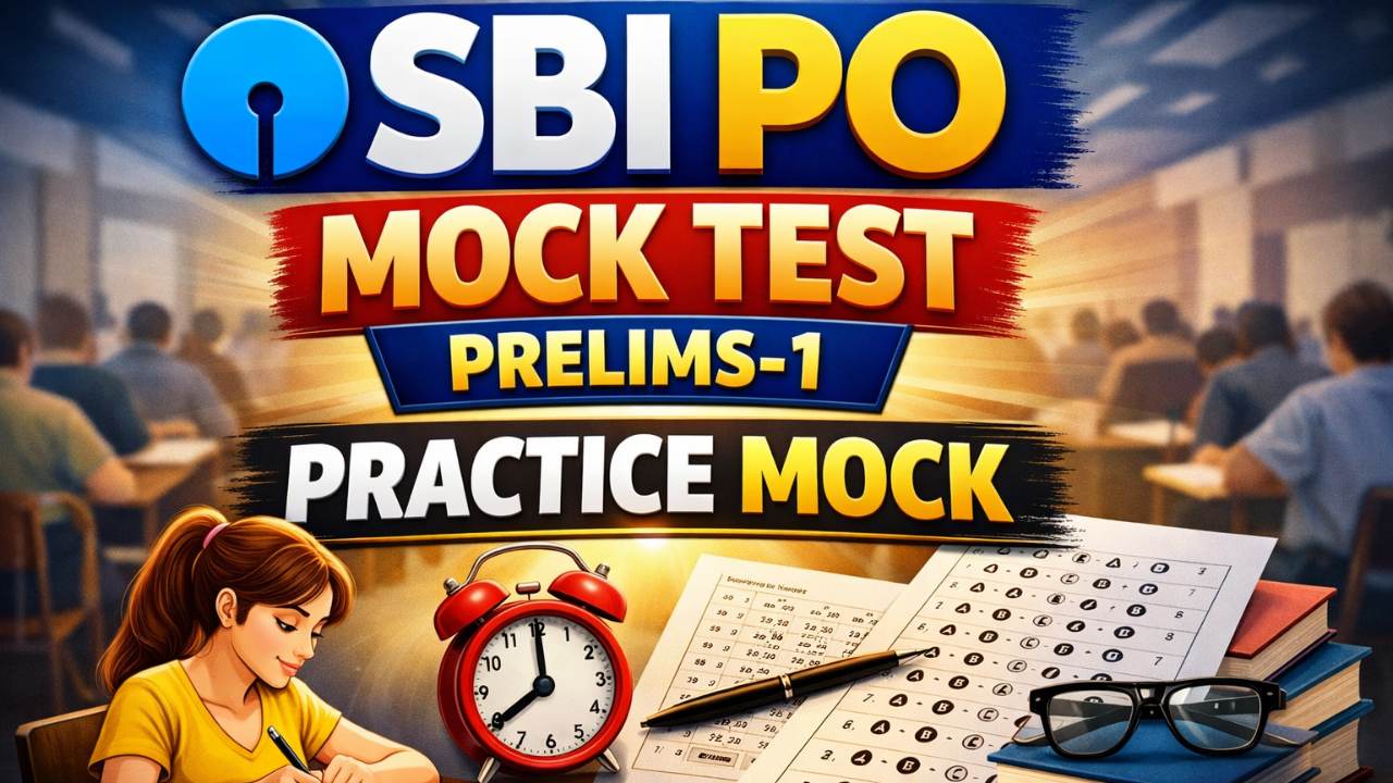 SBI PO Mock Test Prelims-1 || Practice Mock