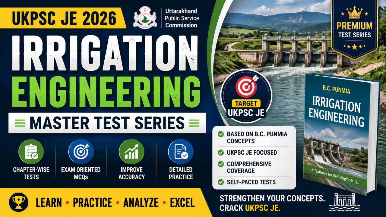Irrigation Engineering – Chapter 1: Introduction | UKPSC JE Master Test Series